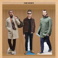 Liam and Noel Gallagher Shelftop Cutout Pack Cardboard Cut Out Height 30cm, rear view