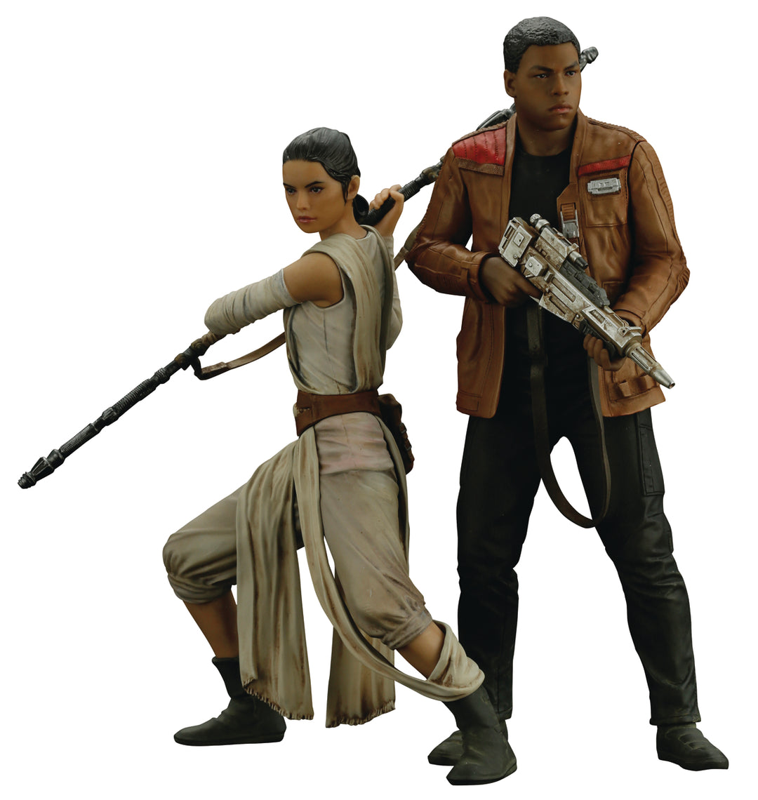 Star Wars: The Force Awakens ArtFX+ Rey & Finn Figure Set