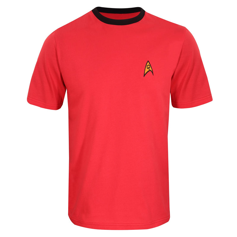 Star Trek Uniform Red Ringer T-Shirt collectible from Heroes Inc Dropship
