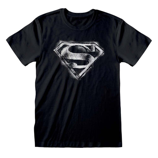 DC Superman Distressed Mono Logo T-Shirt collectible from Heroes Inc Dropship