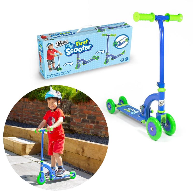 My First Kids Scooter Blue - Converts to 2-Wheel - Image 4
