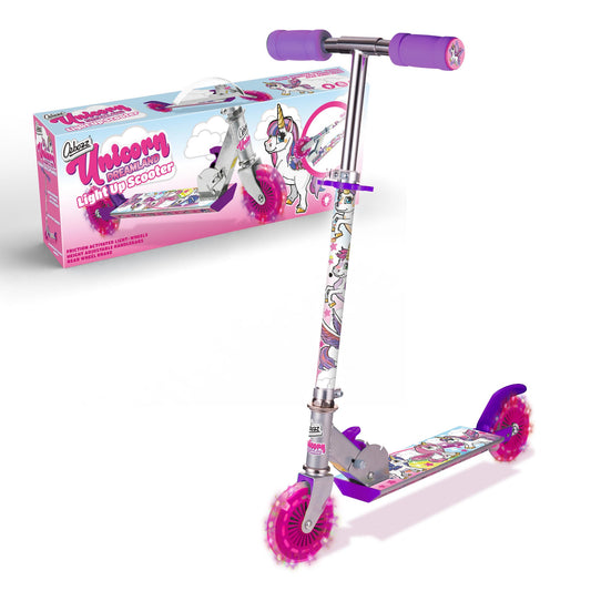 Unicorn Dreamland Kids Scooter with Light Up Wheels