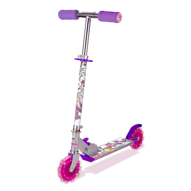 Unicorn Dreamland Kids Scooter with Light Up Wheels - Image 2
