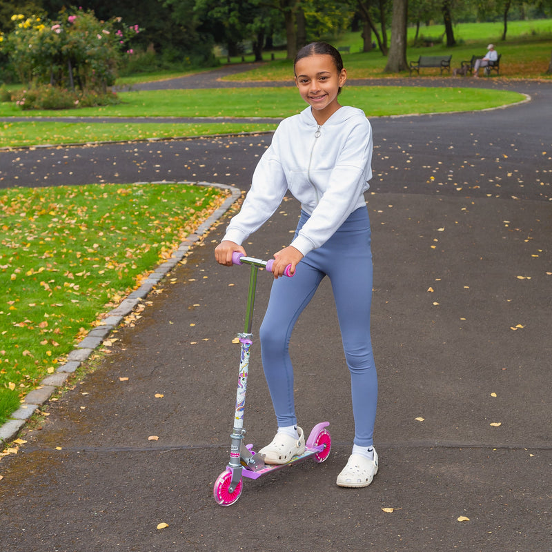 Unicorn Dreamland Kids Scooter with Light Up Wheels - Image 4