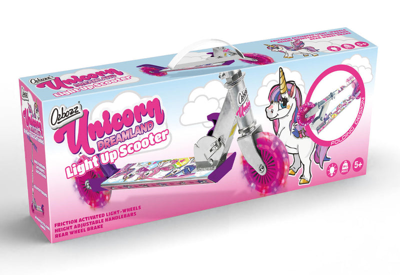 Unicorn Dreamland Kids Scooter with Light Up Wheels - Image 6