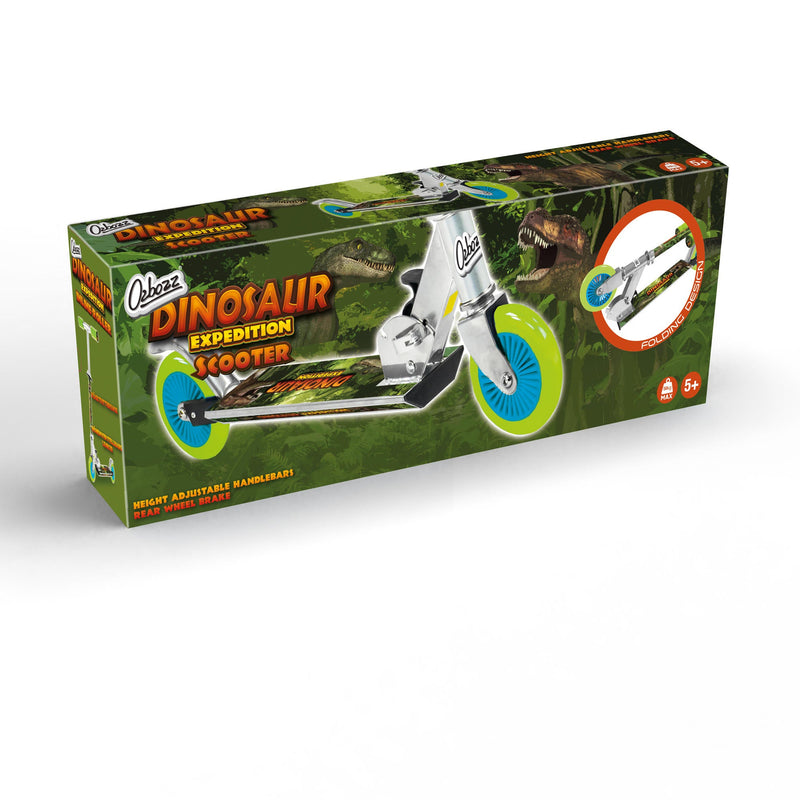 Dinosaur Expedition Kids Folding Inline Scooter - Image 4