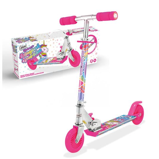 Unicorn Magical Sparkles Kids Folding Scooter
