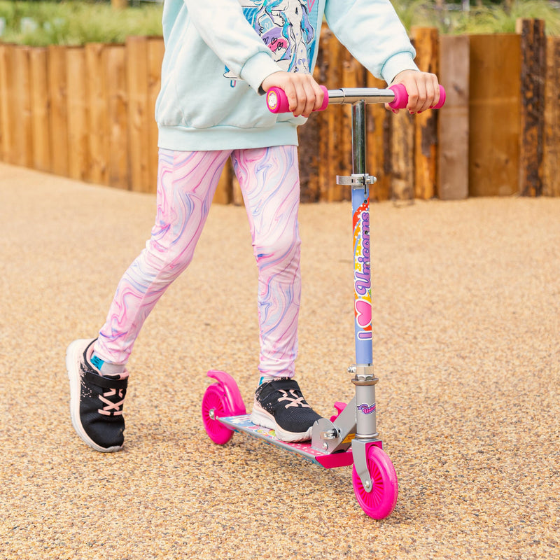 Unicorn Magical Sparkles Kids Folding Scooter - Image 5