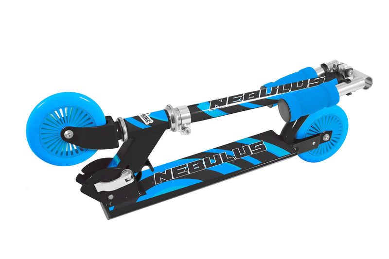 Nebulus Kids Folding Scooter - Black & Blue - Image 3