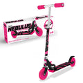 Nebulus Kids Folding Scooter - Black & Pink