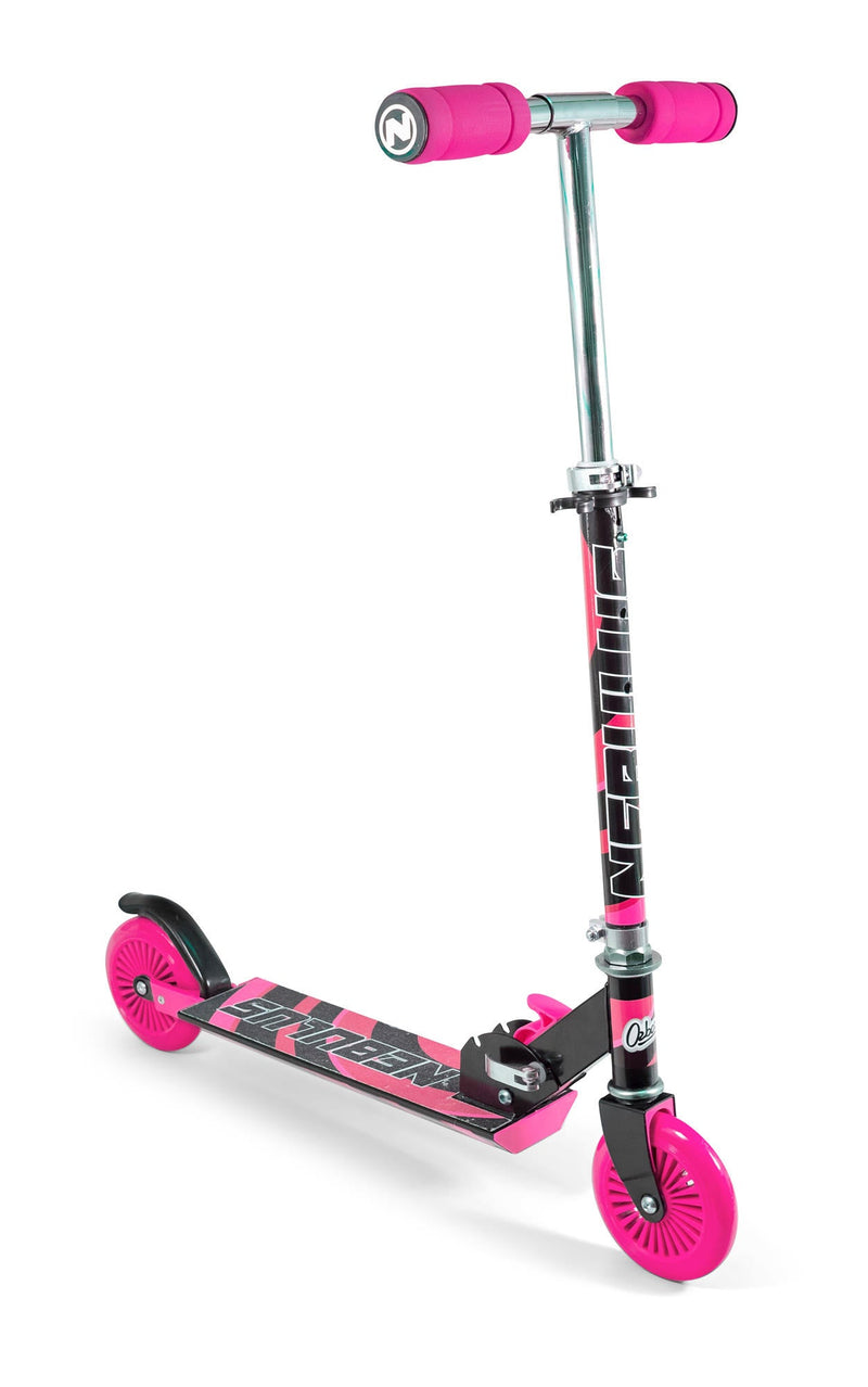 Nebulus Kids Folding Scooter - Black & Pink - Image 7