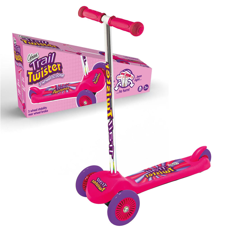 Trail Twist 3-Wheel Kids Scooter - Pink