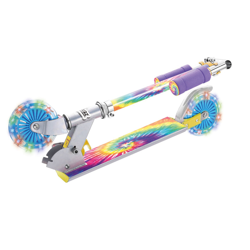 Tie Dye Kids Scooter with Light Up Wheels - Image 3