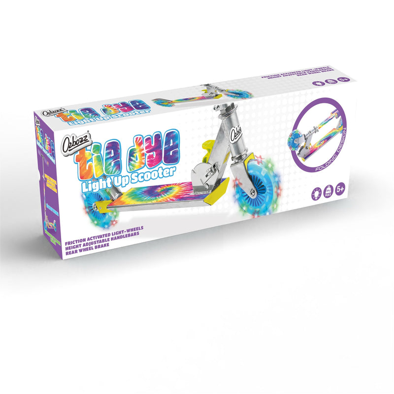 Tie Dye Kids Scooter with Light Up Wheels - Image 4