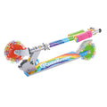 Rainbow Kids Scooter with Light Up Flashing Wheels - Image 4