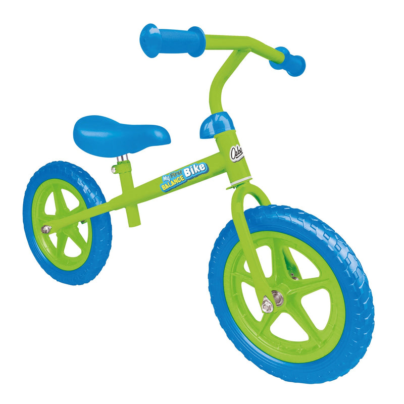 My First Kids Balance Bike - Green & Blue - Image 3