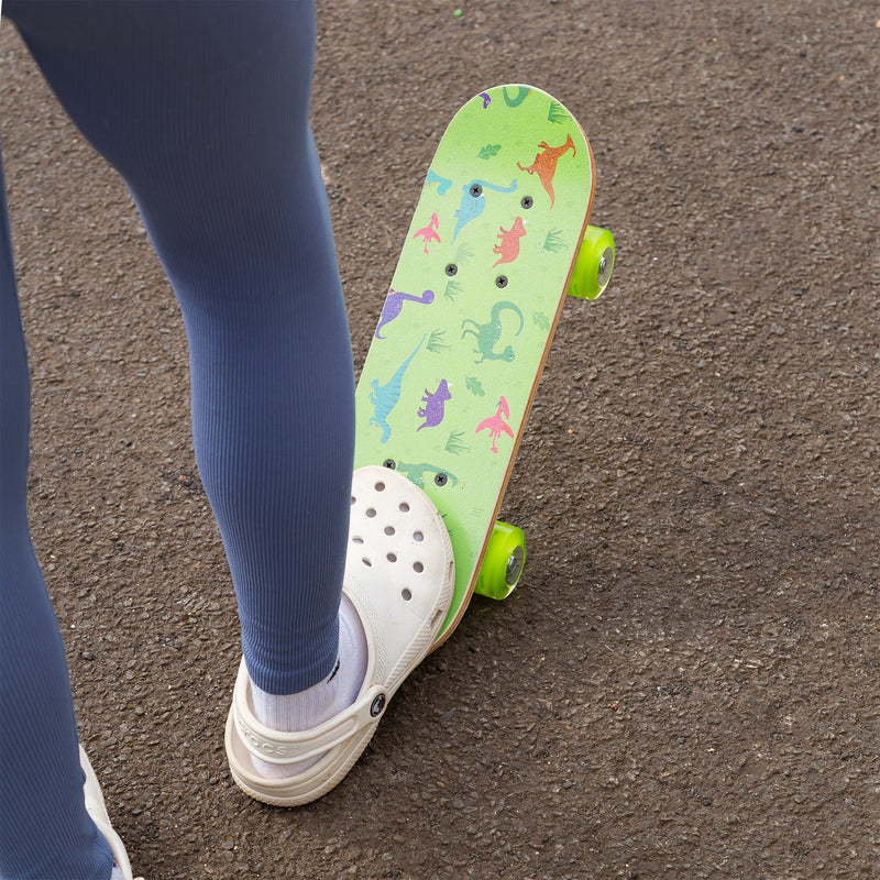 Dinosaur Kids Skateboard with Flashing Wheels 17" - Image 3