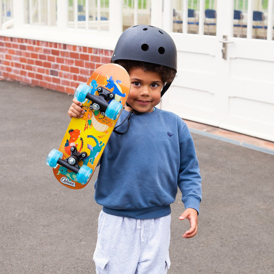 Dragon Kids Skateboard with Flashing Wheels 17" - Image 2