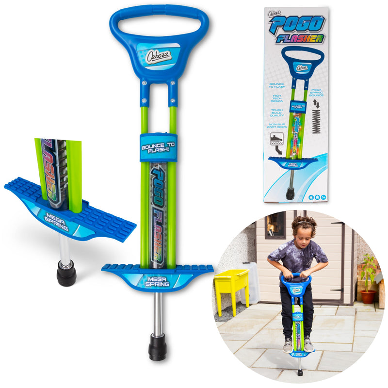 Go! Light Up Kids Pogo Stick Blue 89cm