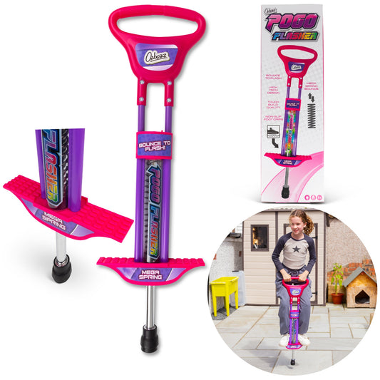 Go! Light Up Kids Pogo Stick Pink 89cm