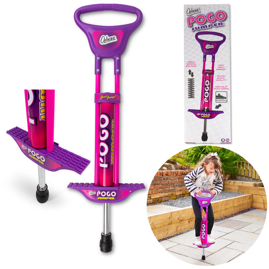 Pink & Purple Kids Pogo Stick 89cm
