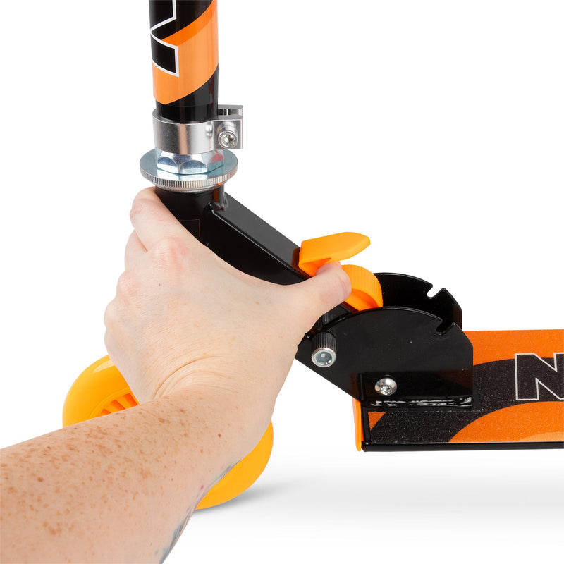 Nebulus Kids Folding Scooter - Neon Orange - Image 7