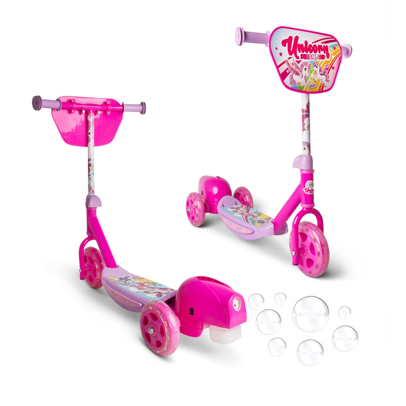 Unicorn Bubble Kids Scooter