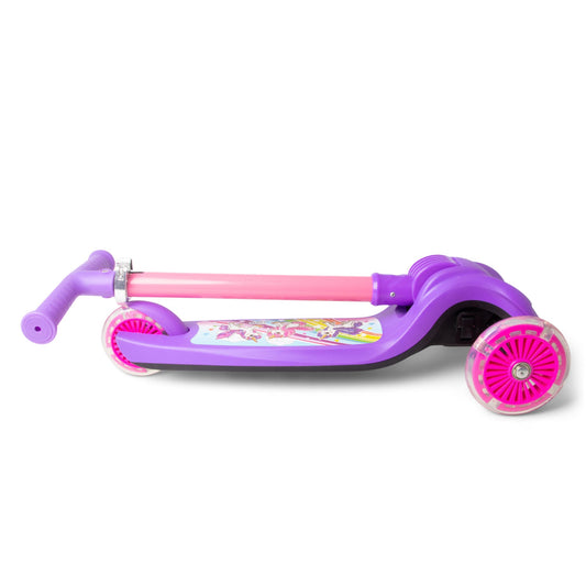 Unicorn Trail Twist Folding Kids Scooter with Light Up Wheels - Image 2