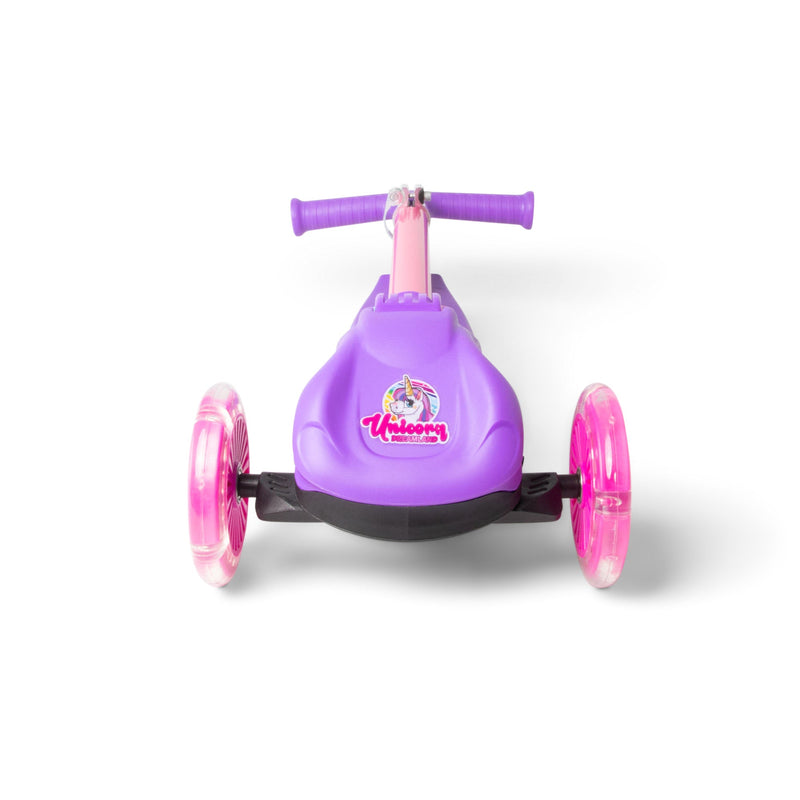 Unicorn Trail Twist Folding Kids Scooter with Light Up Wheels - Image 4
