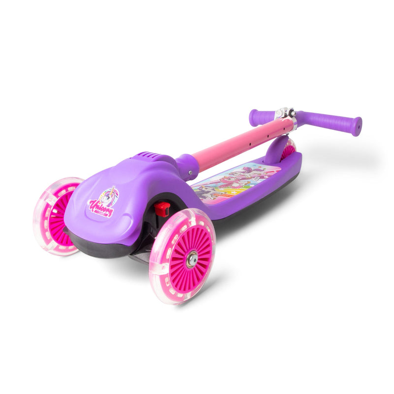 Unicorn Trail Twist Folding Kids Scooter with Light Up Wheels - Image 5