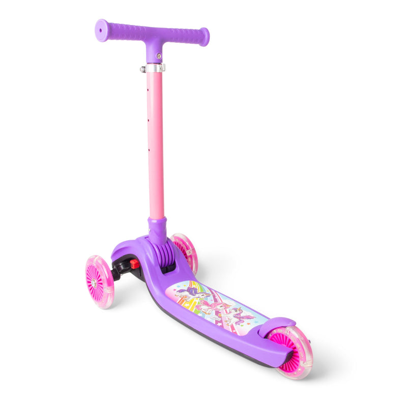 Unicorn Trail Twist Folding Kids Scooter with Light Up Wheels - Image 16