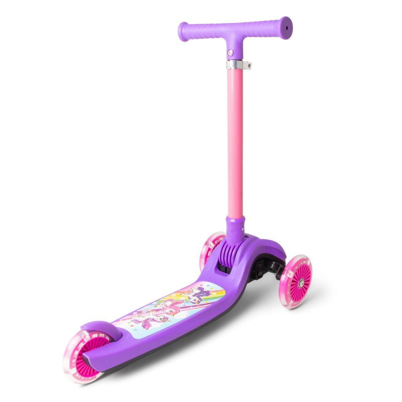 Unicorn Trail Twist Folding Kids Scooter with Light Up Wheels - Image 17