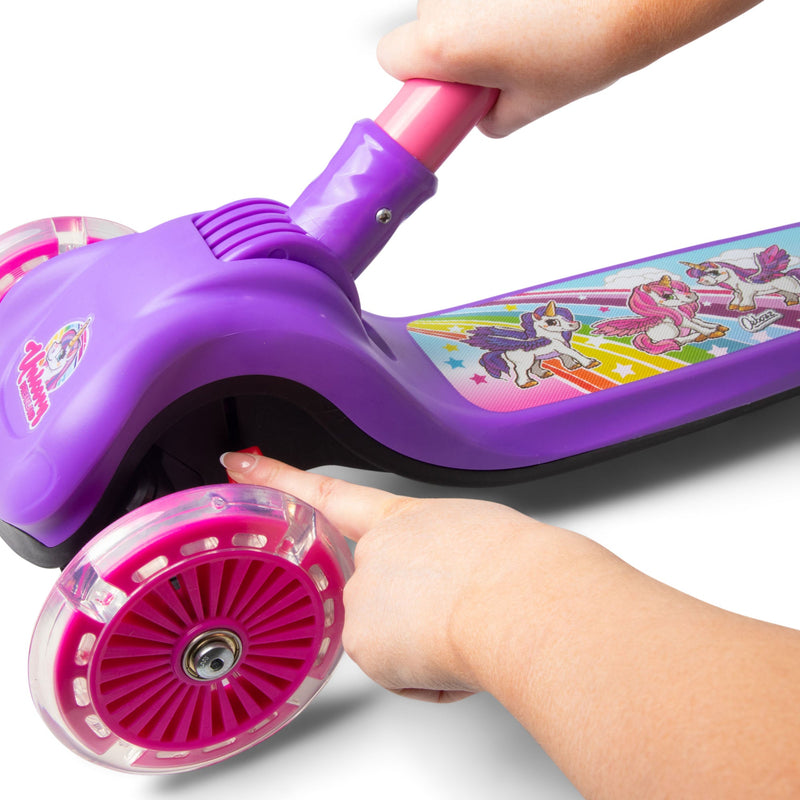 Unicorn Trail Twist Folding Kids Scooter with Light Up Wheels - Image 21