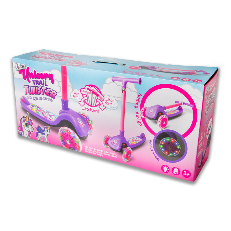 Unicorn Trail Twist Folding Kids Scooter with Light Up Wheels - Image 26