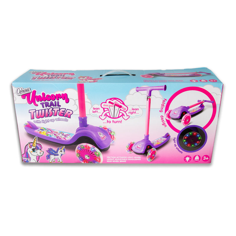 Unicorn Trail Twist Folding Kids Scooter with Light Up Wheels - Image 27