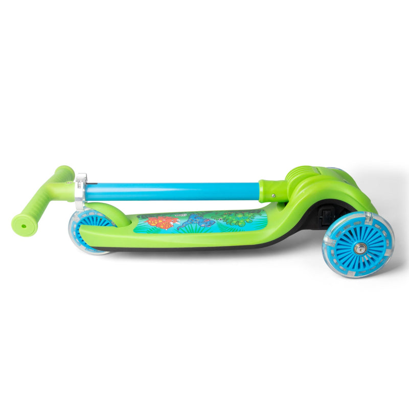 Dinosaur Trail Twist Folding Kids Scooter with Light Up Wheels - Image 5