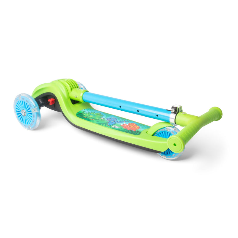Dinosaur Trail Twist Folding Kids Scooter with Light Up Wheels - Image 7
