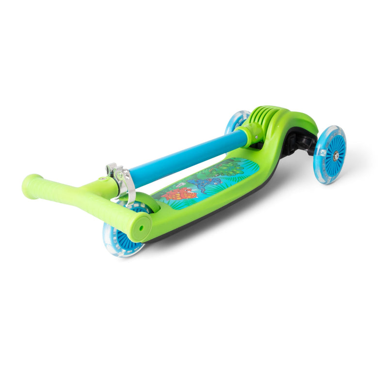 Dinosaur Trail Twist Folding Kids Scooter with Light Up Wheels - Image 8