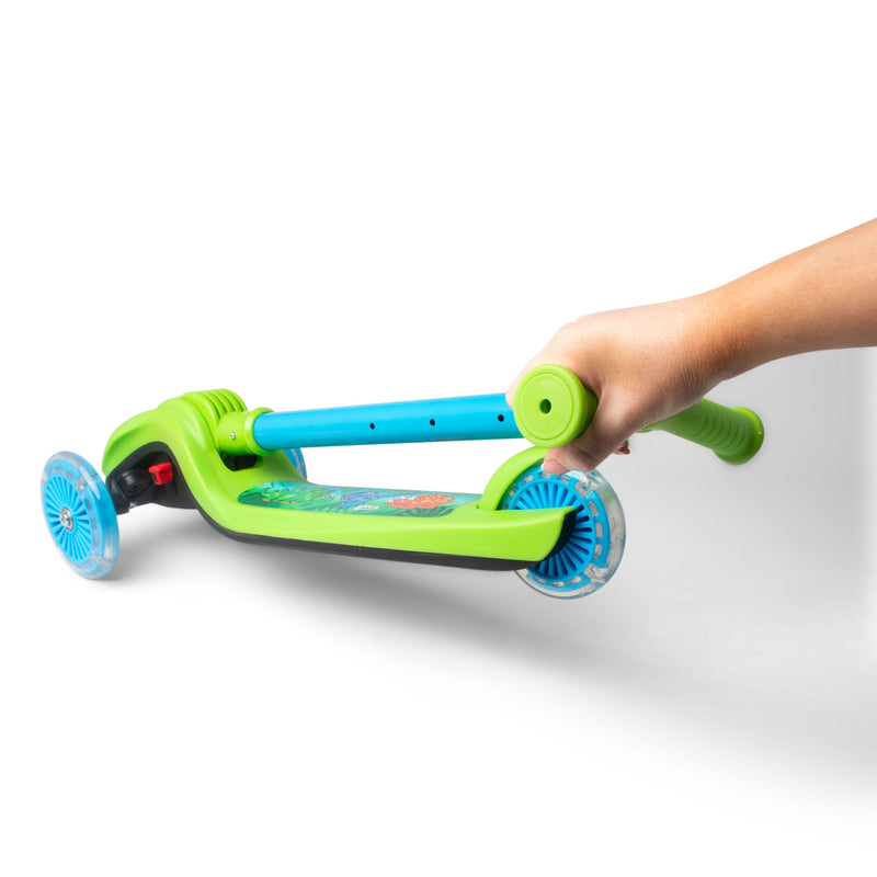 Dinosaur Trail Twist Folding Kids Scooter with Light Up Wheels - Image 10