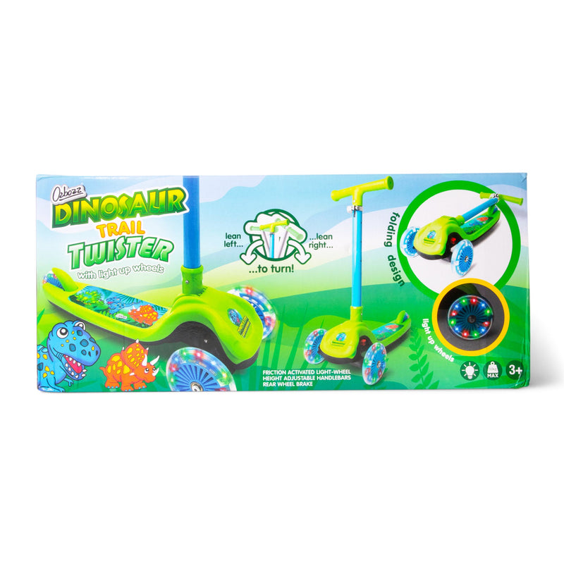Dinosaur Trail Twist Folding Kids Scooter with Light Up Wheels - Image 23