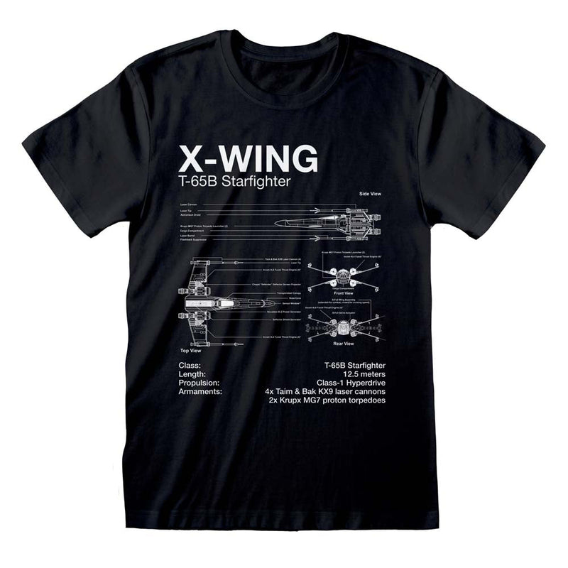 Star Wars X-Wing Sketch T-Shirt collectible from Heroes Inc Dropship
