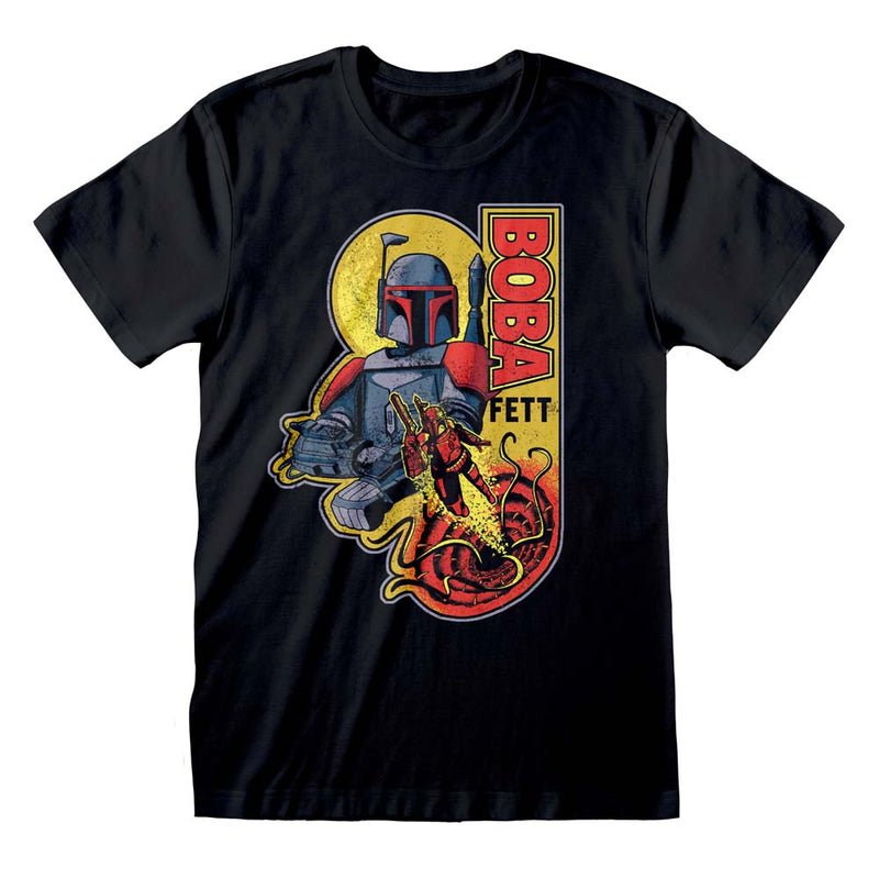 Star Wars The Mandalorian Boba Fett Multicolour T-Shirt collectible from Heroes Inc Dropship