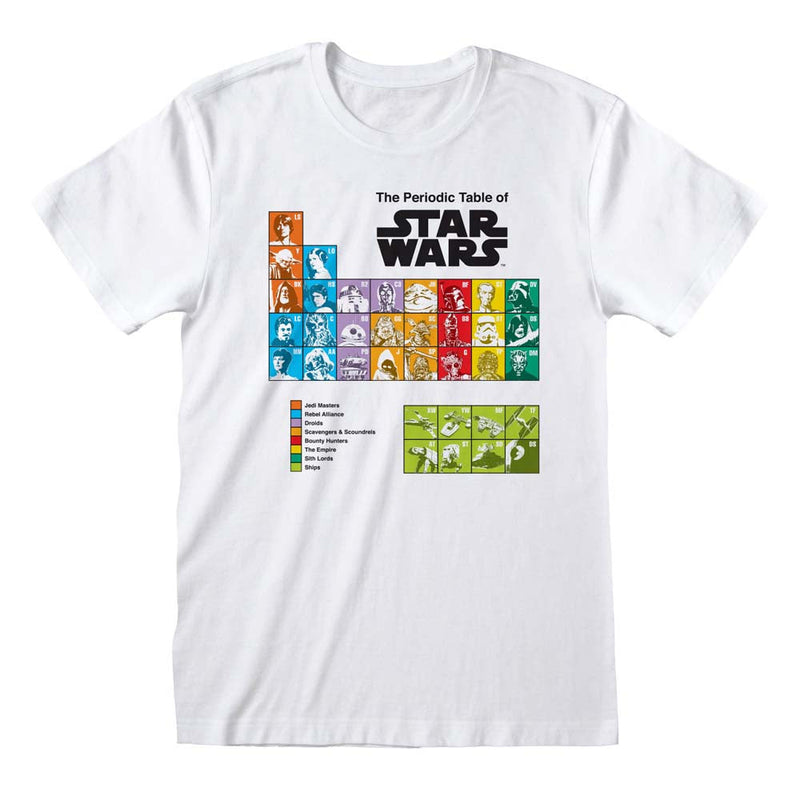 Star Wars Periodic Table T-Shirt collectible from Heroes Inc Dropship