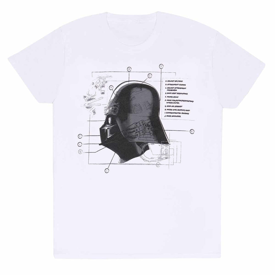 Star Wars Mask Diagram Unisex Adults T-Shirt