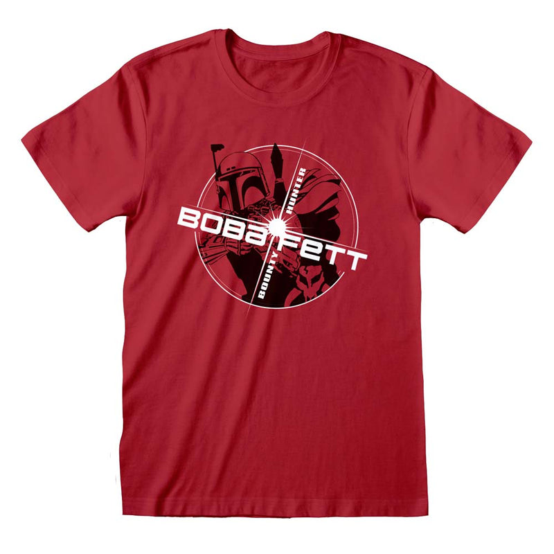 Star Wars The Mandalorian Boba Fett Red Circle T-Shirt collectible from Heroes Inc Dropship