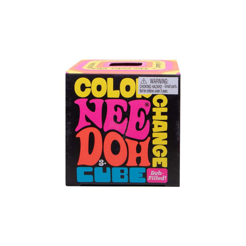 NeeDoh Color Change Cube Squishy Fidget Toy detail shot