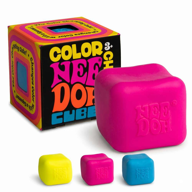 NeeDoh Color Change Cube Squishy Fidget Toy