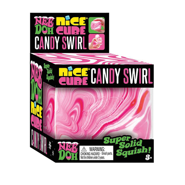 NeeDoh Candy Swirl Nice Cube Fidget Toy