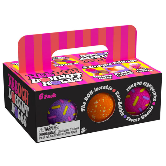 NeeDoh Dohnut Holes 6 Pack Squishy Fidget Toys