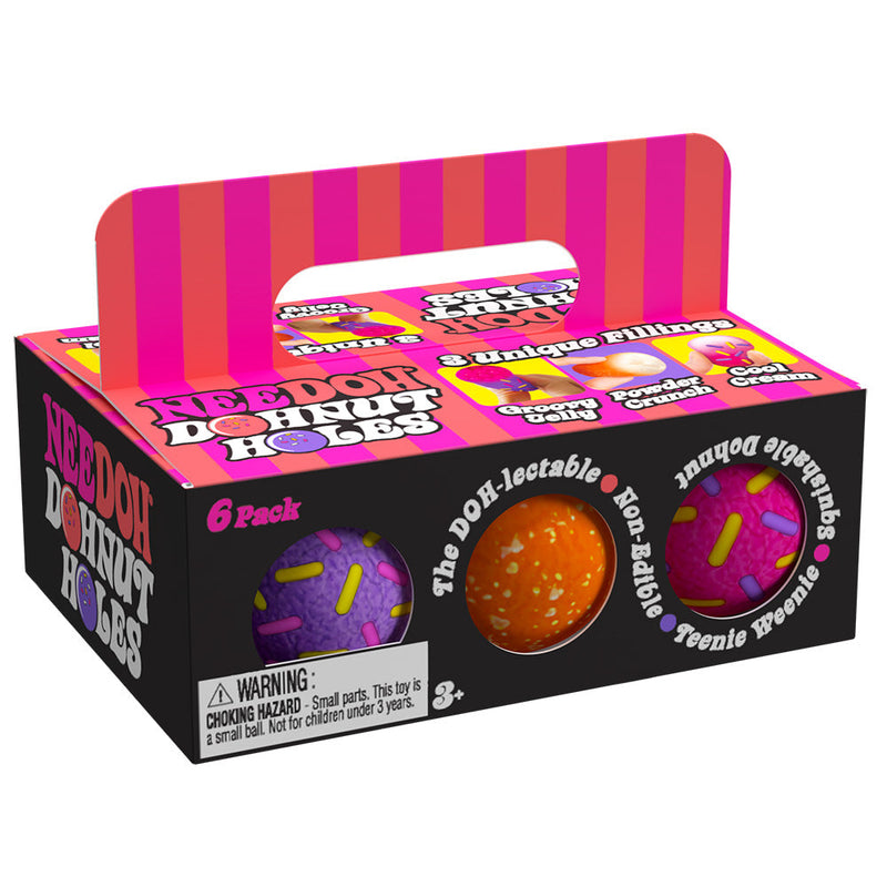 NeeDoh Dohnut Holes 6 Pack Squishy Fidget Toys